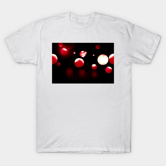 Crimson Orbs T-Shirt by BlakCircleGirl